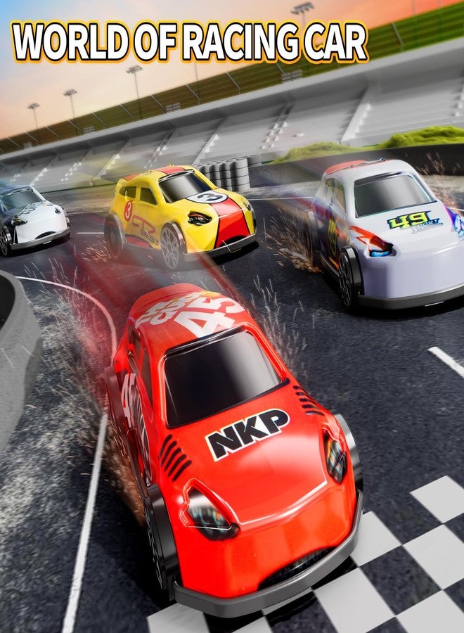 PEADUCK Slot Car Games Race Cars Toys for Boys Kids Age 5-7, Toy Cars Track Set with 4 Slot Cars, Loops and Circular Track, Slot Car Race Track Sets for 3 4 5 6 7 8+ Year Old Boy Girl Birthday Gifts - Image 2